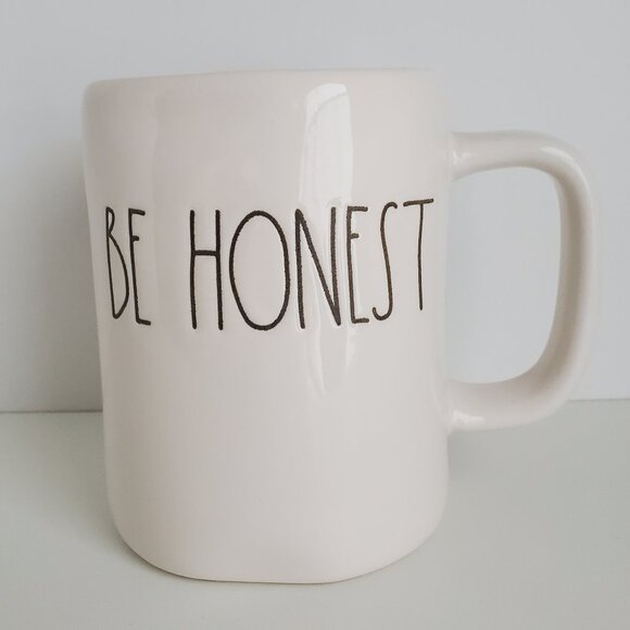 Rae Dunn Artisan Collection by Magenta-- BE HONEST Coffee Mug--pre-owned - Picture 1 of 6